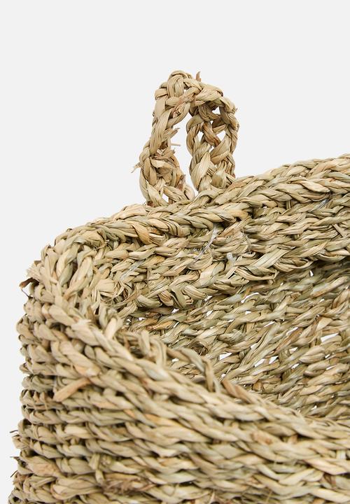 Sixth Floor - Seagrass Hanging veggie basket - Natural