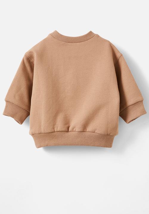 Cotton On - Alma drop shoulder sweater - taupy brown/teddy bear