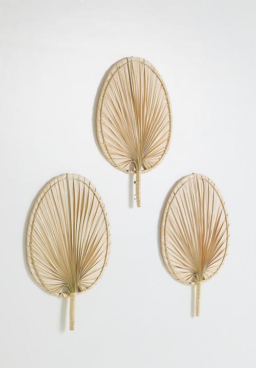 Sixth Floor - Palm Leaf Decorative fan - Natural
