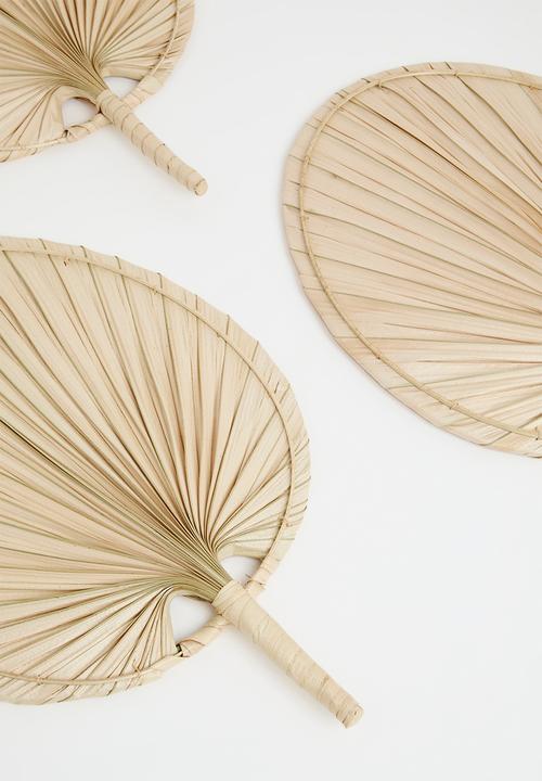 Sixth Floor - Palm Leaf Decorative fan - Natural