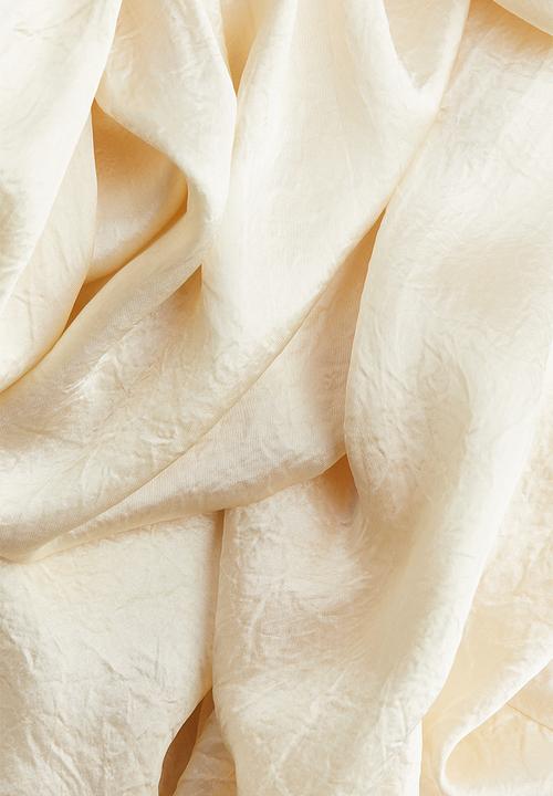 H&M - H&M Studio: Voluminous crêpe blouse - light beige