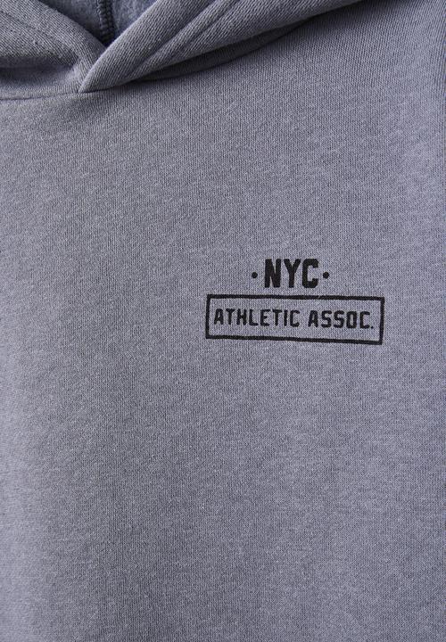 Cotton On - Sammy hoodie - steel/phantom/nyc athletic assoc