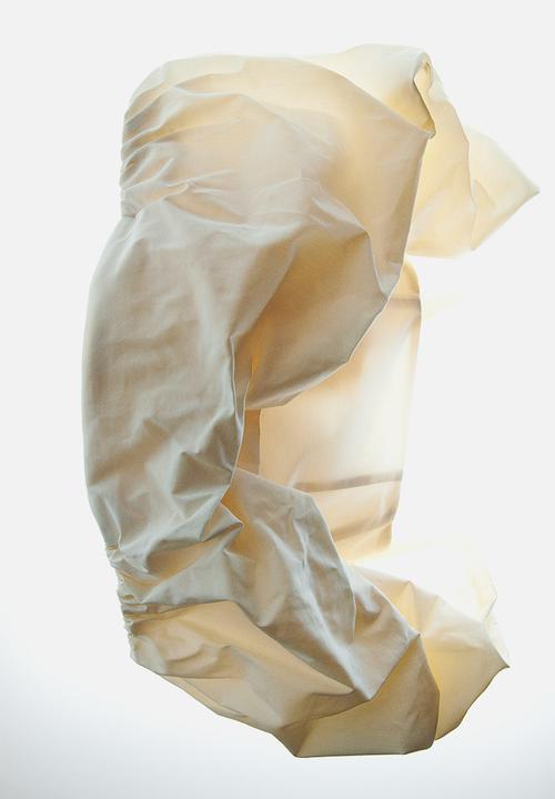 H&M - H&M Studio:Bubble-hem off-the-shoulder top - cream