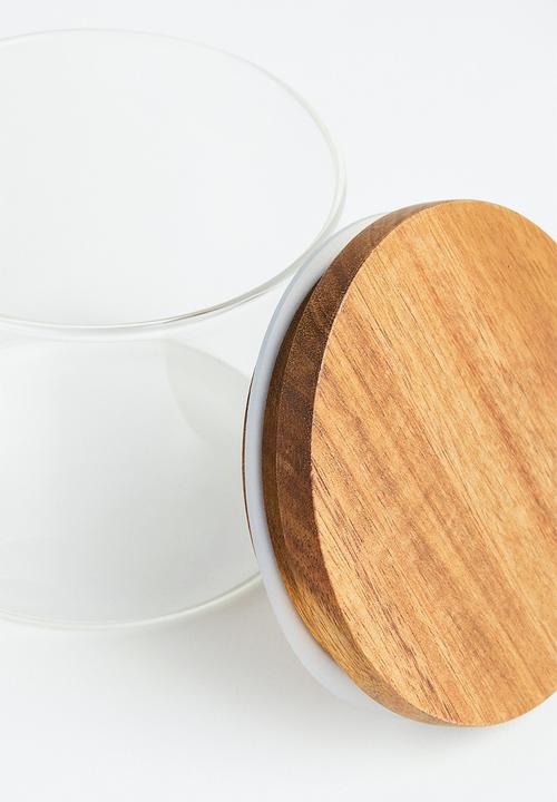 H&M - Glass jar with lid - transparent