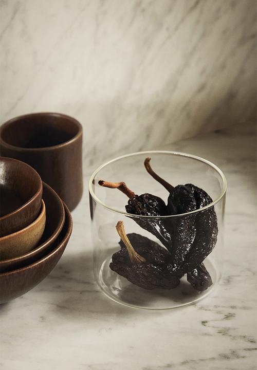 H&M - Glass jar with lid - transparent