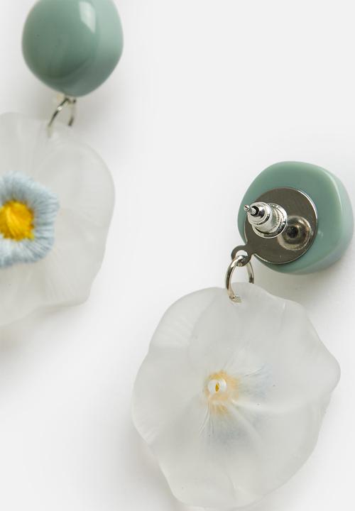 Superbalist - Briar flower stud earrings - blue
