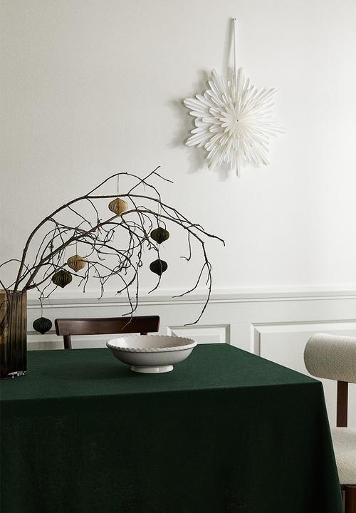 H&M - Linen-blend tablecloth - green