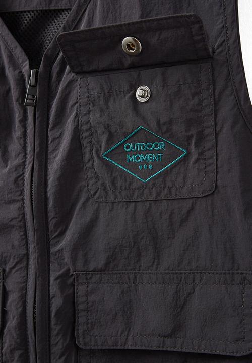 Cotton On - Fisherman pocket vest - black