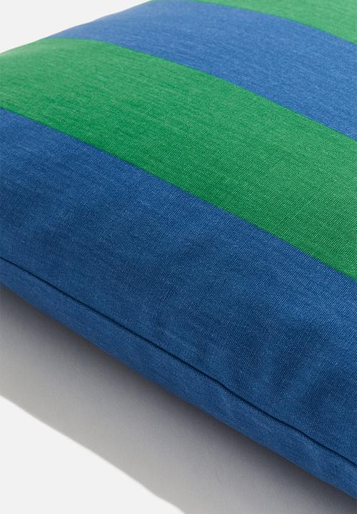 H&M - Outdoor cushion cover - green striped