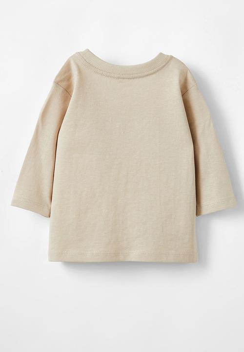 Cotton On - Jamie long sleeve tee - rainy day/bear moods