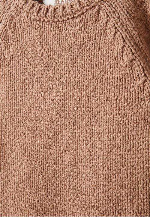 Cotton On - Connor crew neck jumper - taupy brown