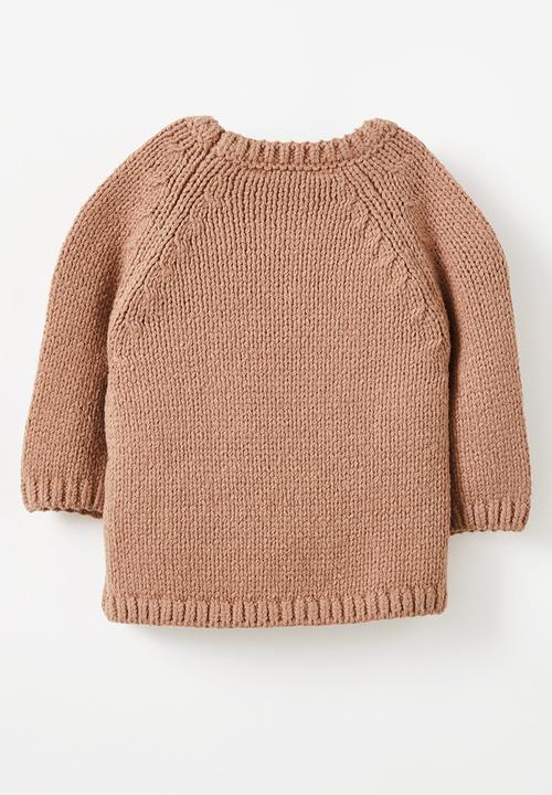 Cotton On - Connor crew neck jumper - taupy brown