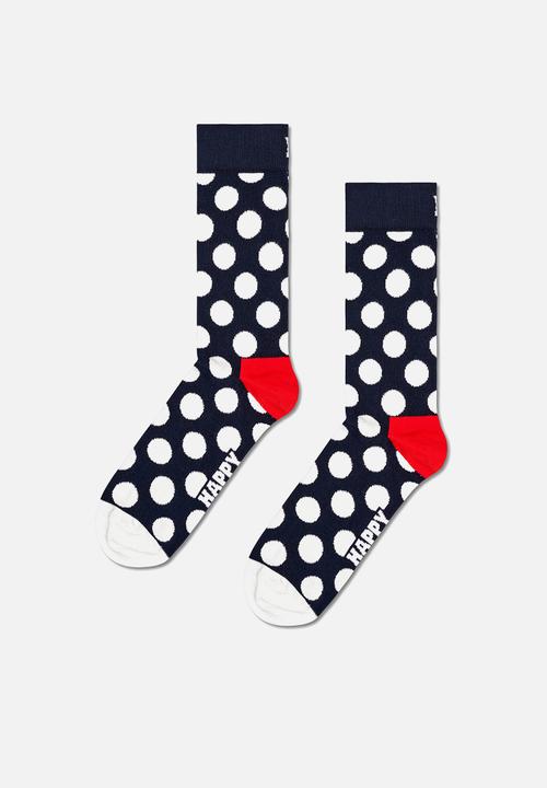 Happy Socks - 3-Pack Classic Filled Optic Socks - Navy