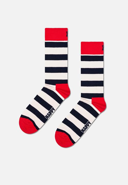 Happy Socks - 3-Pack Classic Filled Optic Socks - Navy