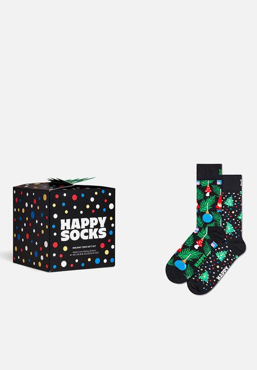 Happy Socks - 2-Pack Holiday Tree Gift Set - Black