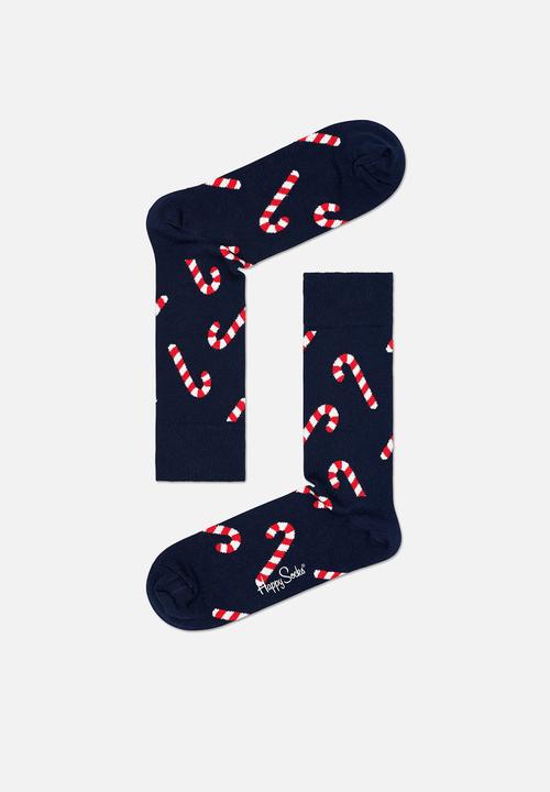 Happy Socks - Candy Cane Sock - Navy