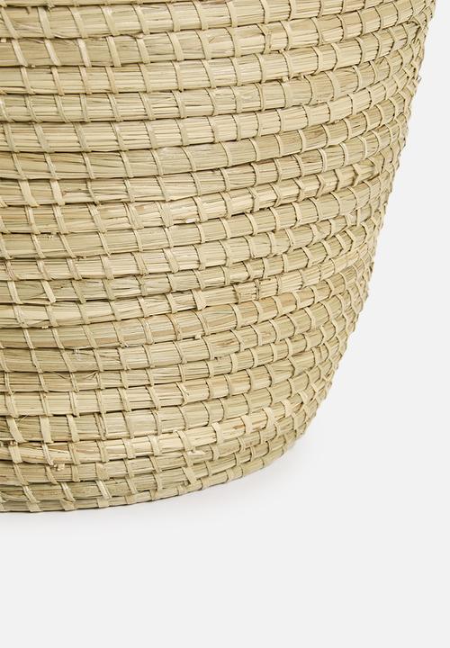 Sixth Floor - Large Seagrass Laundry basket - Natural