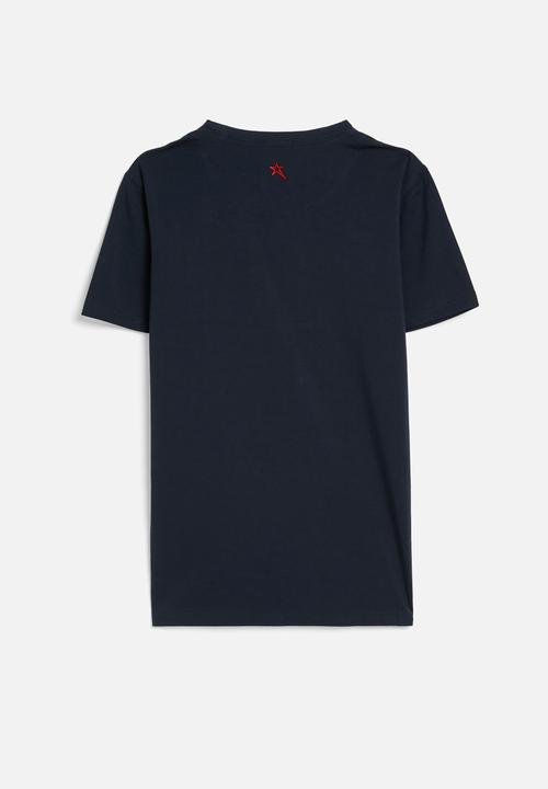 SOVIET - Boys crew neck fashion tee - navy2