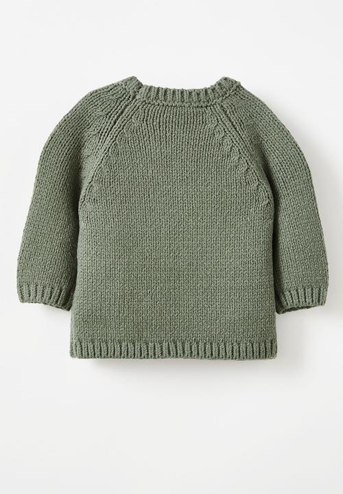Cotton On - Connor crew neck jumper - swag green
