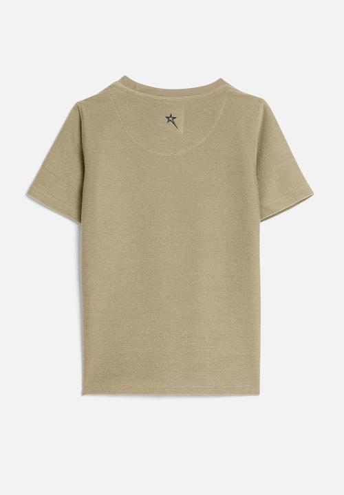 SOVIET - Boys fashion set crew neck  - khaki