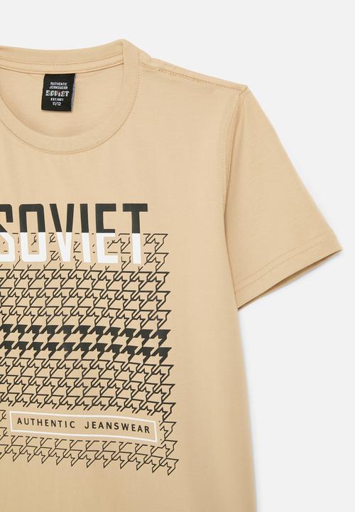 SOVIET - Boys crew neck fashion tee - neutral 