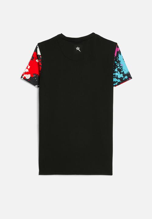 SOVIET - Boys crew neck rotary print  - black