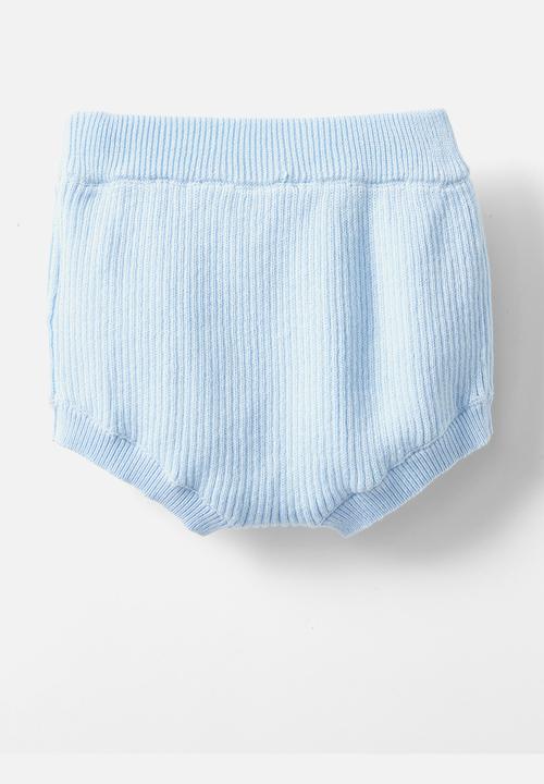 Cotton On - Organic knit bloomers - white water blue