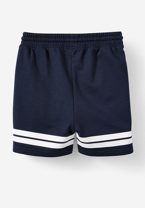 Cotton On - Henry slouch short - squid ink w/white stripe