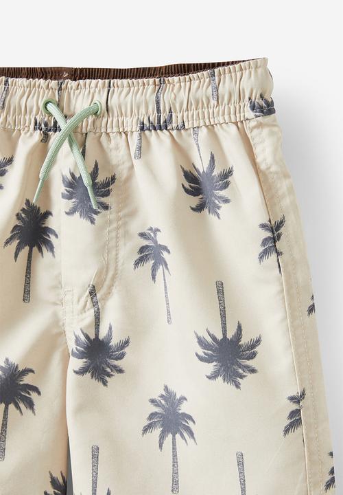 Cotton On - Bailey board short - rainy day/rabbit grey palm