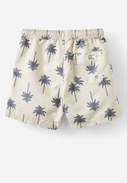 Cotton On - Bailey board short - rainy day/rabbit grey palm