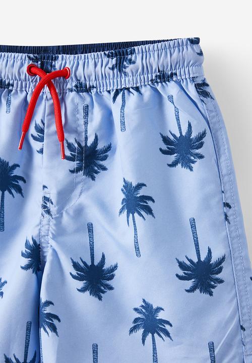 Cotton On - Bailey board short - dusk blue/in the navy palm