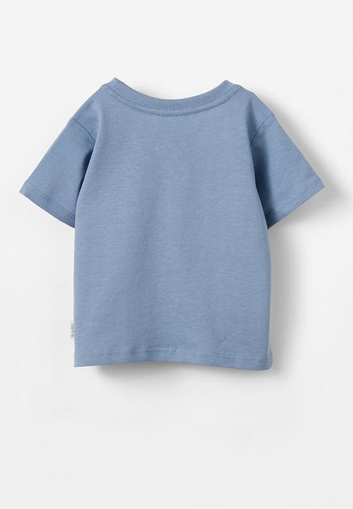 Cotton On - Jamie short sleeve tee - dusty blue/sail away