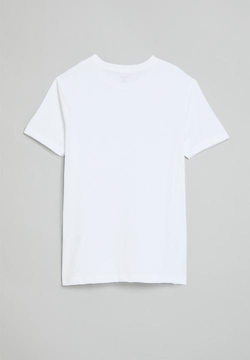 POLO - Girls paige ss foiled tee - white