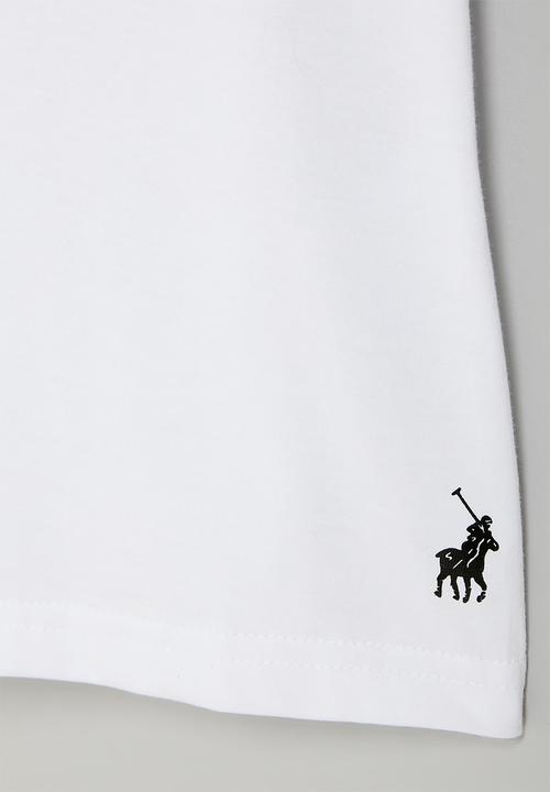 POLO - Girls paige ss foiled tee - white