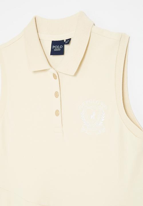 POLO - Girls kerry crested sl dress - stone