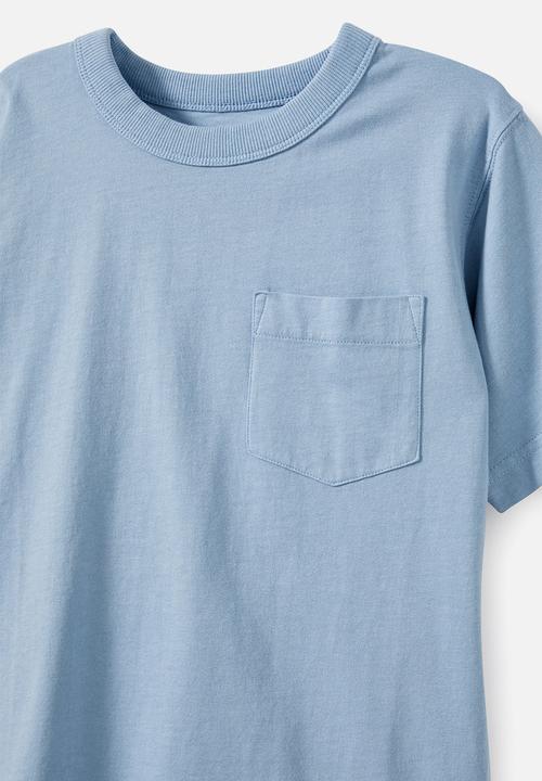 Cotton On - The essential short sleeve tee - dusty blue wash