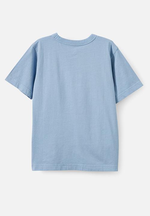 Cotton On - The essential short sleeve tee - dusty blue wash