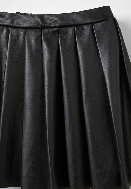 Cotton On - Athena pleated skirt - black