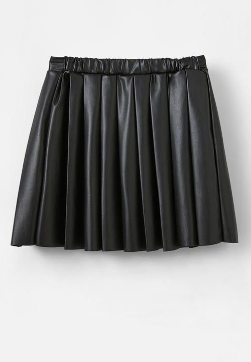 Cotton On - Athena pleated skirt - black