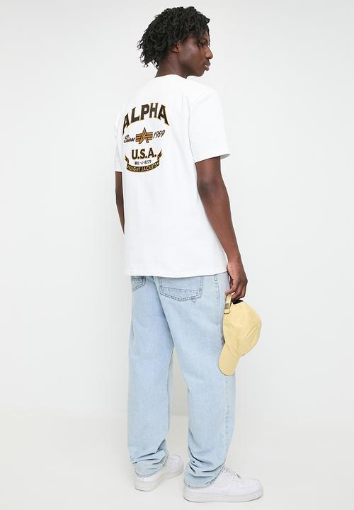 Alpha Industries - Alpha Applique Embroidery - Off White