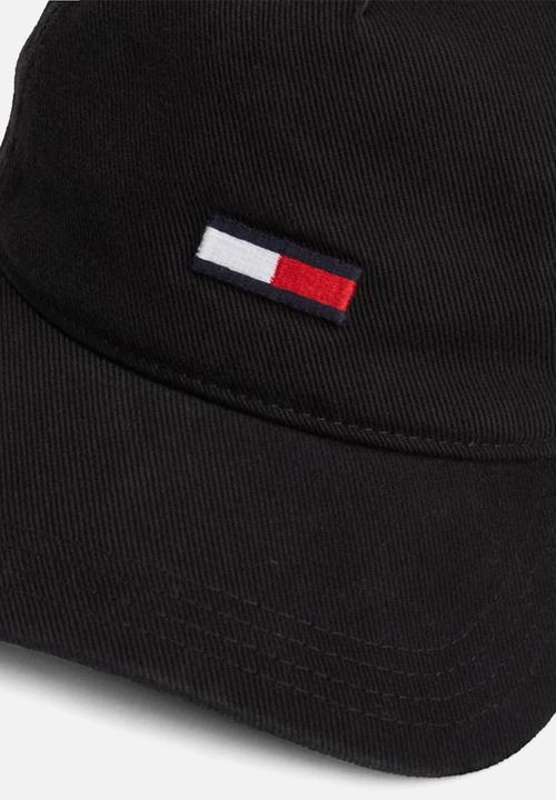 Tommy Hilfiger - TJM Elongated Flag Denim Cap - Black