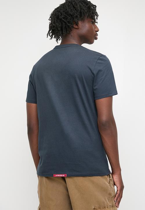 Alpha Industries - Rainbow Print T - Navy