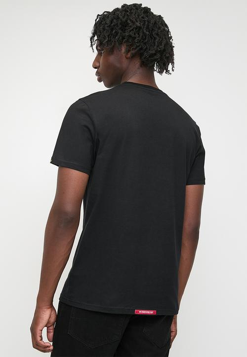 Alpha Industries - Rainbow Print T - Black