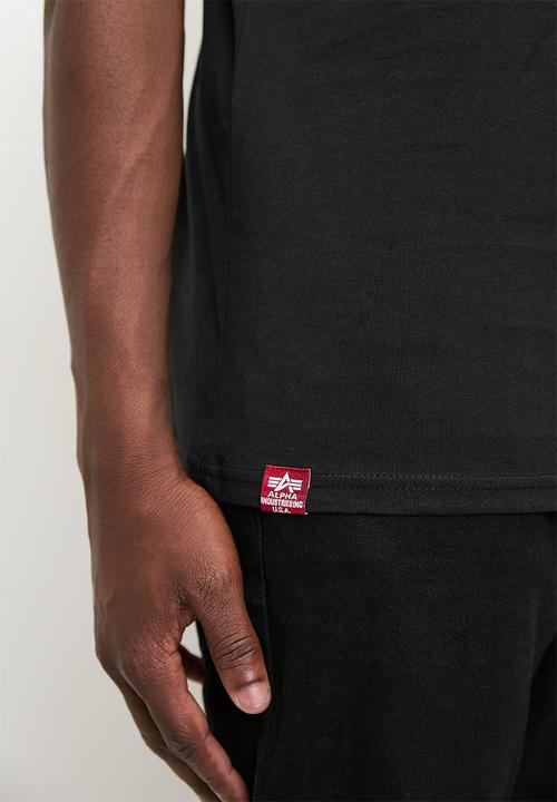 Alpha Industries - Rainbow Print T - Black