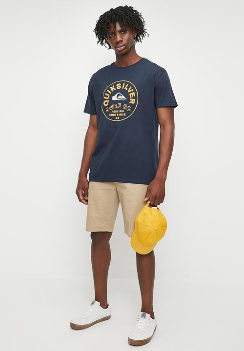 Quiksilver - Timless Ss Tee  -  Navy Blazer