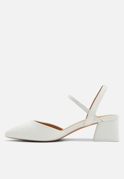 Call It Spring - Breena Slingback Block Heel - White