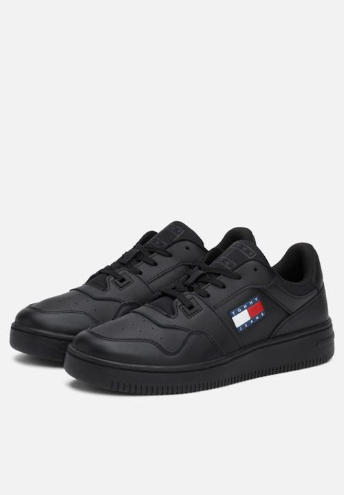 Tommy Hilfiger - Retro basket leather sneaker - triple black