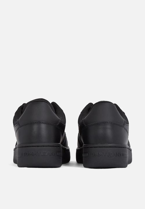 Tommy Hilfiger - Retro basket leather sneaker - triple black