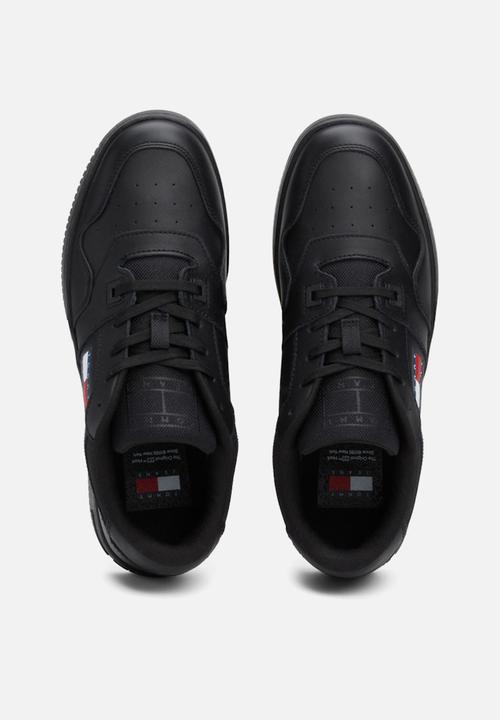 Tommy Hilfiger - Retro basket leather sneaker - triple black
