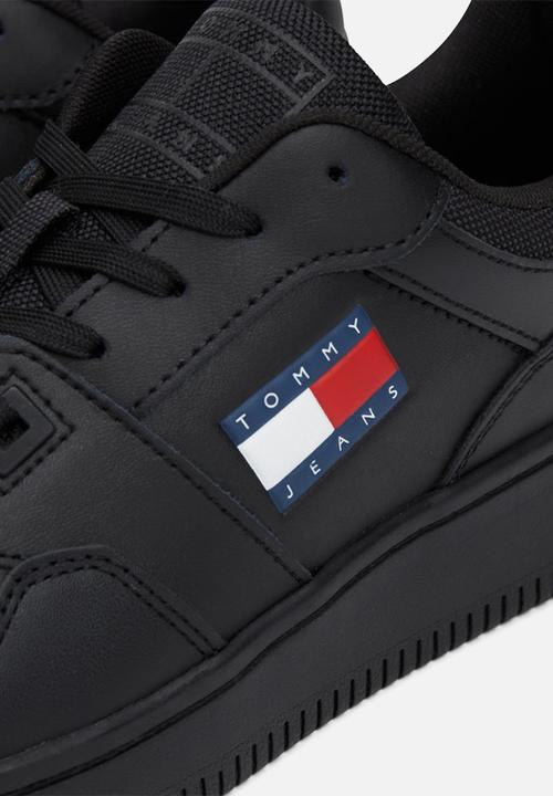 Tommy Hilfiger - Retro basket leather sneaker - triple black